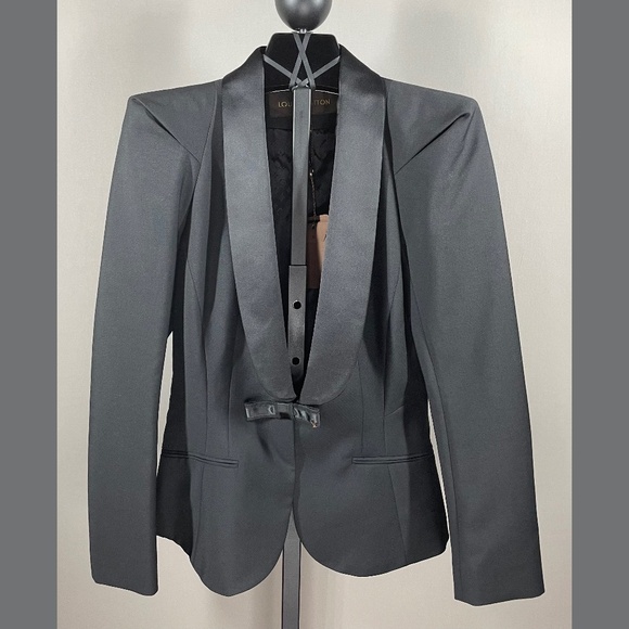 NEW Louis Vuitton Tuxedo Blazer Jacket Womens Medium luxury black designer - Picture 1 of 16